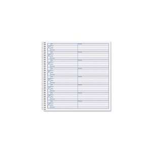  Tops Voice Message Log Book