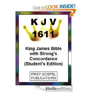 KJV 1611 King James Bible with Strongs Concordance (Students Edition 