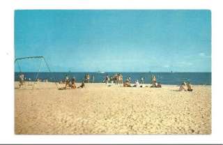 MS MISSISSIPPI Gulf Coast Beach Swing Set Vtg Postcard  