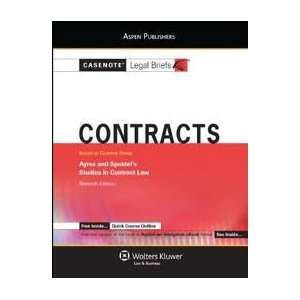   Legal Briefs Contracts (9781236600059) Casenote Legal Briefs Books