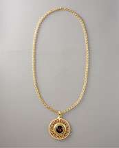Roberto Coin Letter Medallion Necklace   Neiman Marcus