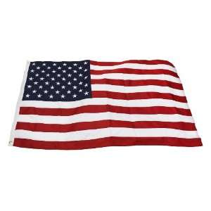 : 5X8 2 Ply Polyester American Flag, Sewn Stripes, Embroidered Stars 