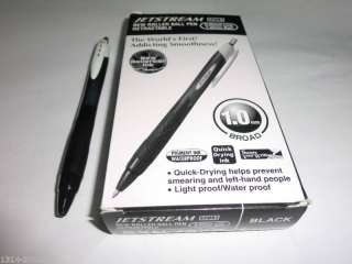 12 Uni Jetstream Sport 1.0mm gel pen Black SXN 150S  