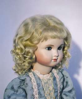 Dee Brown, Blonde or Light Blonde mohair doll wig size 8  