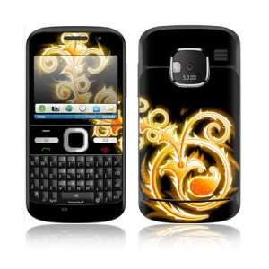  Nokia E5 E5 00 Decal Skin Sticker   Abstract Gold 