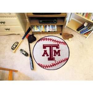Texas A&M Aggies NCAA Baseball Round Floor Mat (29)  