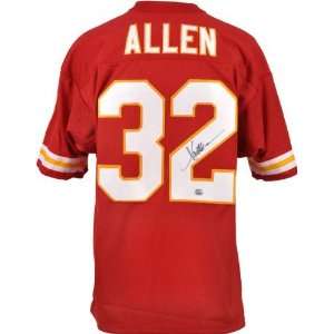   Allen Autographed Jersey  Details: Red, Custom: Everything Else