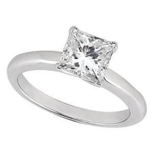    Prong Platinum Solitaire Engagement Ring Setting Allurez Jewelry