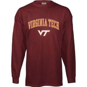  Virginia Tech Hokies Perennial Long Sleeve T Shirt: Sports 
