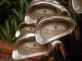 9PC PING Golf Zing Red Dot Irons Set 2 W STF Club ZING2 2 iron 