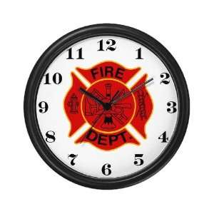 Maltise Cross Fire House 911 Wall Clock by CafePress: Home 