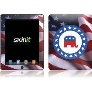  Skinit Republican Stripes Vinyl Skin for Apple iPad 1 