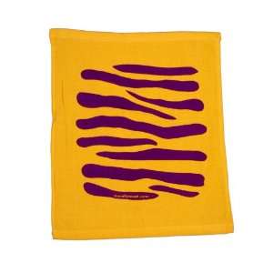  Rally Towel  Tiger Stripes LSU colors  yellow towel 
