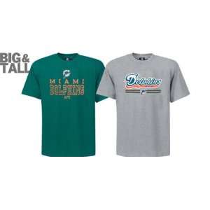  Miami Dolphins Big & Tall 2 Tee Pack