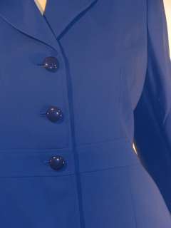 SUIT STUDIO Royal Blue PLUS SIZE Blazer/Skirt 14P $200  
