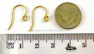 Single Dot Earwires 14k gold Filled Ear Wire French Hook F120GF  6 pcs 