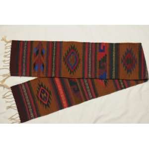  Hand Woven Zapotec Table Runner 10x80 (a18)