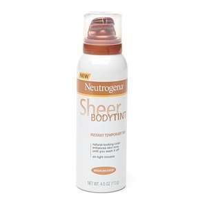  Neutrogena Sheer Body Tint Instant Temporary Tan Medium 