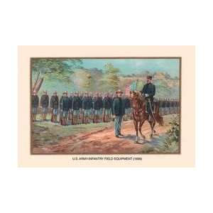  US Army Infantry Field Equipment 1899 12x18 Giclee on 