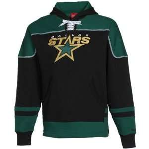  Dallas Stars Power Play Hooded Sweatshirt (Black): Sports 