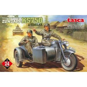   Models 1/24 Zundapp KS 750 Motorcycle w/Sidecar Kit Toys & Games