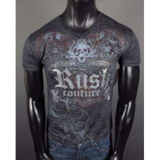 NWT Mens RUSH COUTURE T Shirt RONNIE 2 with Stones Jersey Shore 