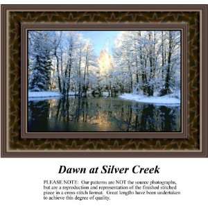  Dawn at Silver Creek Cross Stitch Pattern PDF  