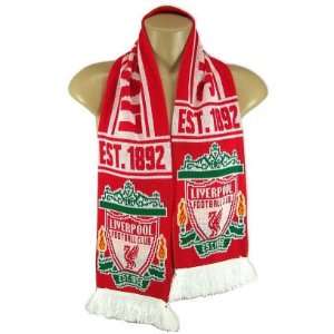 LIVERPOOL SOCCER CLUB OFFICIAL LOGO REVERSIBLE SCARF  