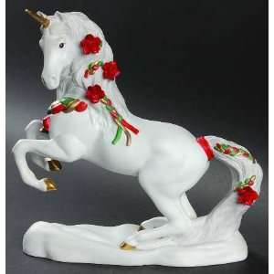  Yuletide Magic (1993), Princeton Gallery Porcelain Unicorn 
