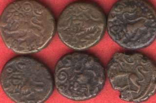 India Mysore 6 Princely state KM 193.1 EF 1833 41 5 cash copper rare 