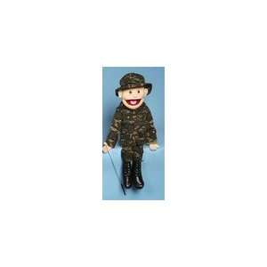  Boy With Brown Hair In Camofloage   Puppets Office 