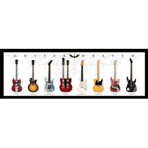  Gibson Guitar Heaven Rock Music Poster 12 x 36 inches 