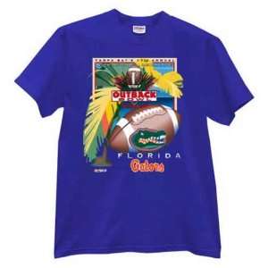 Florida Gators 2003 Outback Bowl Royal Blue T shirt  