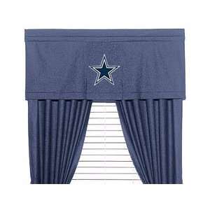  NFL Dallas Cowboys   Denim Window Valance: Home & Kitchen