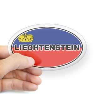  Liechtenstein Flag Flag Oval Sticker by  