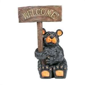  Bear Welcome Statue and Sign