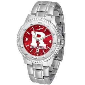 Rutgers Scarlet Knights Competitor AnoChrome Steel Band Watch  