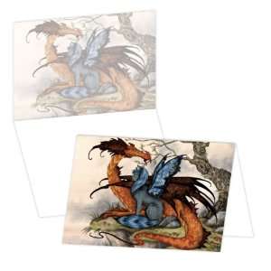  ECOeverywhere Beasties Boxed Card Set, 12 Cards and 