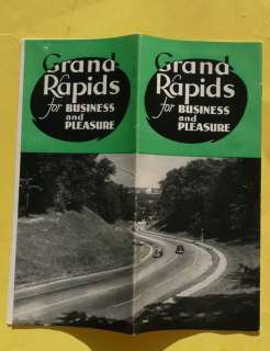1950s Grand Rapids Michigan brochure map Business  