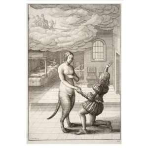   Wenceslaus Hollar   The young man and the cat bride