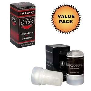   Alum Block + Erasmic Glycerin and Lanolin Shaving Stick  Value Pack