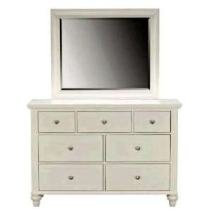 Savannah White Dresser & Mirror 
