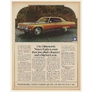 1972 Oldsmobile Ninety Eight More Plush Elegance Print Ad 