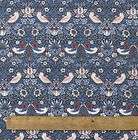 William Morris Strawberry Thief, Heavy Weight Floral Cotton Fabric By 