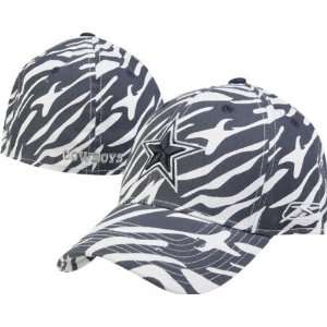  Dallas Cowboys Zebra Structured Flex Hat: Sports 