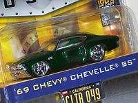 Jada Bigtime Muscle 1:64 Candy Green Flamed 69 Chevy Chevelle SS 