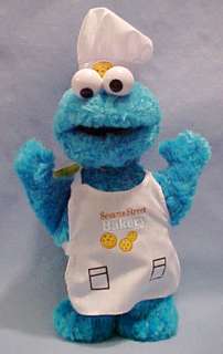 Sesame Street Cookie Monster Chef Hat Bakery Apron LQQK  
