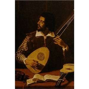  Lute Player by Michelangelo Caravaggio, 17 x 20 Fine Art 