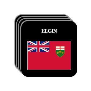  Ontario   ELGIN Set of 4 Mini Mousepad Coasters 