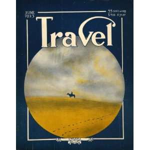  1923 Cover Travel American Desert Silhouette Cowboy 